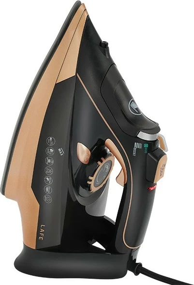 Parni likalnik 3000 W s keramično ploščo, črno-zlato Lafe VaporMax