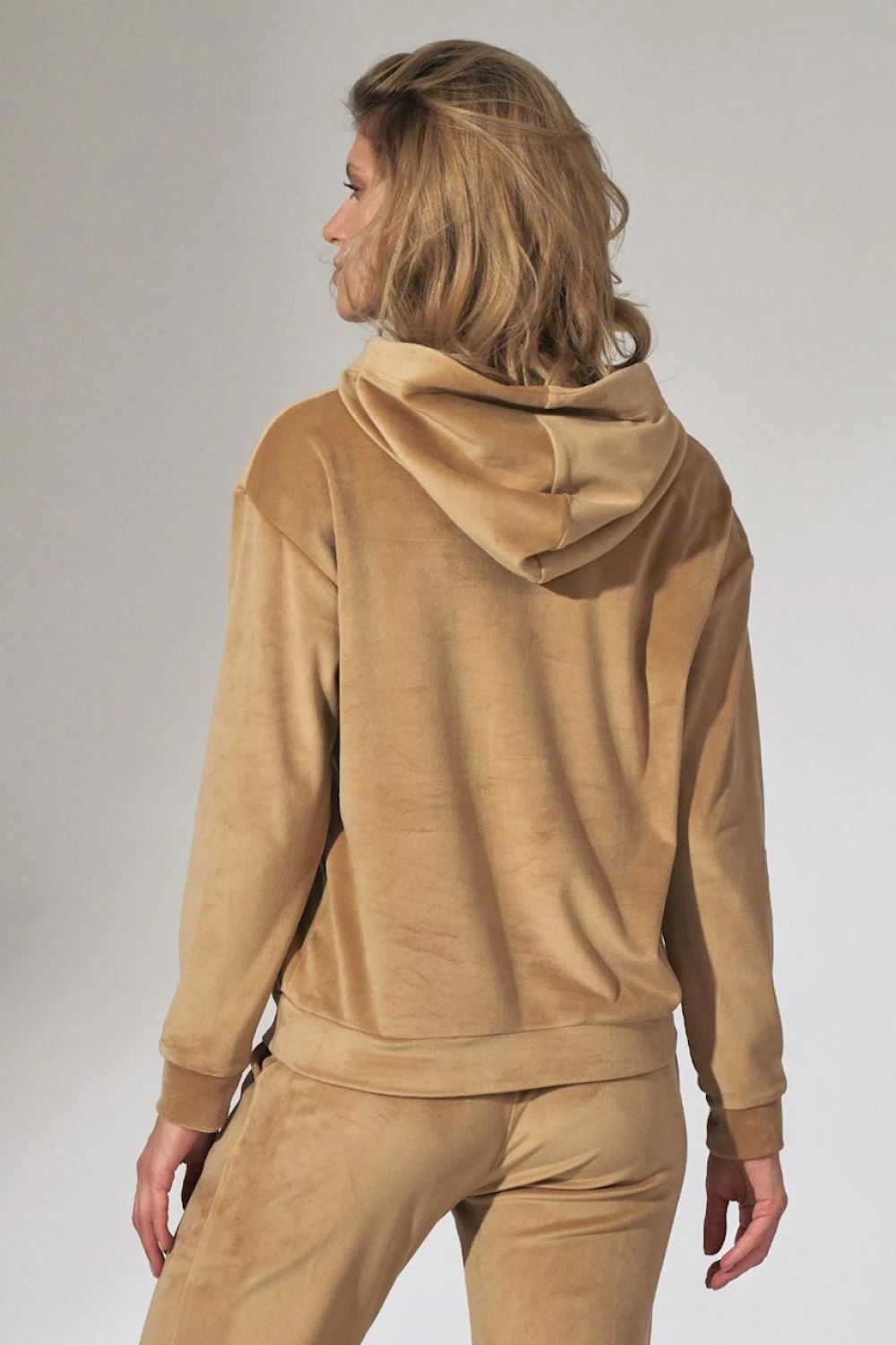 Bluza s kapuco, Figl model 151808, bež