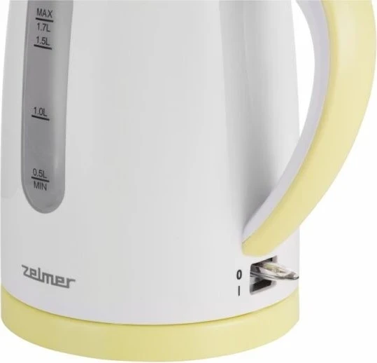 Električni grelnik vode Zelmer, bel in rumen
