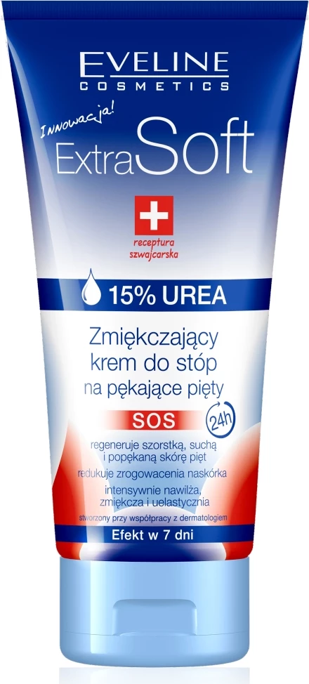 Zmehčujoč krem za stopala Eveline Cosmetics Extra Soft 15% UREA 100 ml