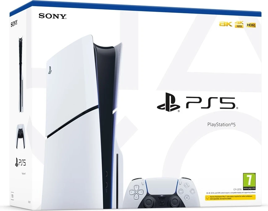 Konzola Sony PlayStation 5 Slim, bela