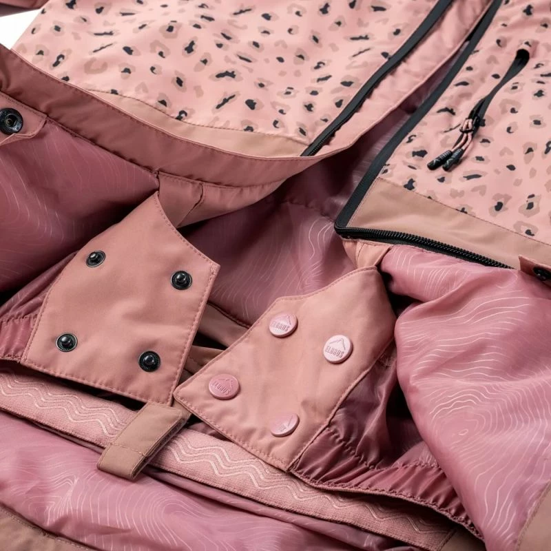 Smučarska jakna za deklice Elbrus, rožnata