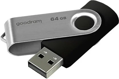 USB ključek 64 GB, USB Type-A 2.0, črn/ srebrn, Goodram UTS2