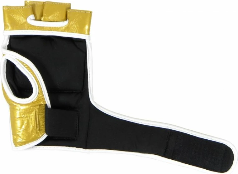 Rokavice za MMA, bele z zlatimi — Masters
