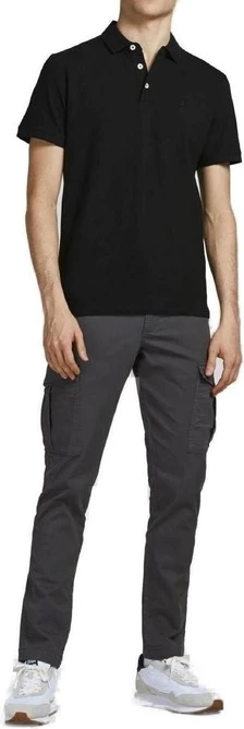 Polo majica Jack & Jones, črna