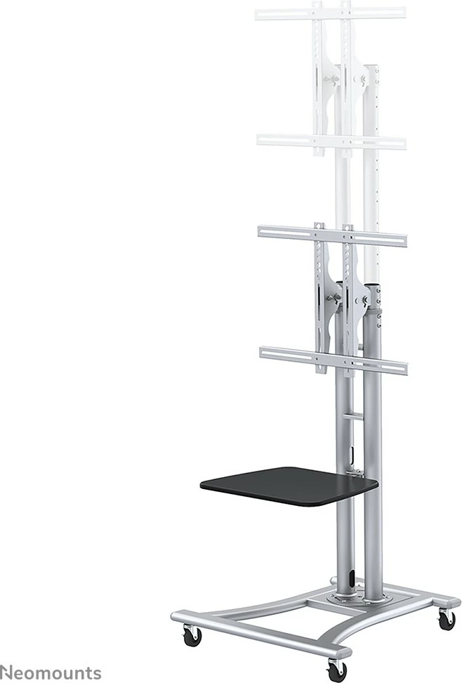 Prenosni voziček za TV Neomounts PLASMA-M1800E, do 70 inč, nastavljiva višina, srebrne barve Prenosni voziček za TV Neomounts PLASMA-M1800E, do 70 inč, nastavljiva višina, srebrne barve