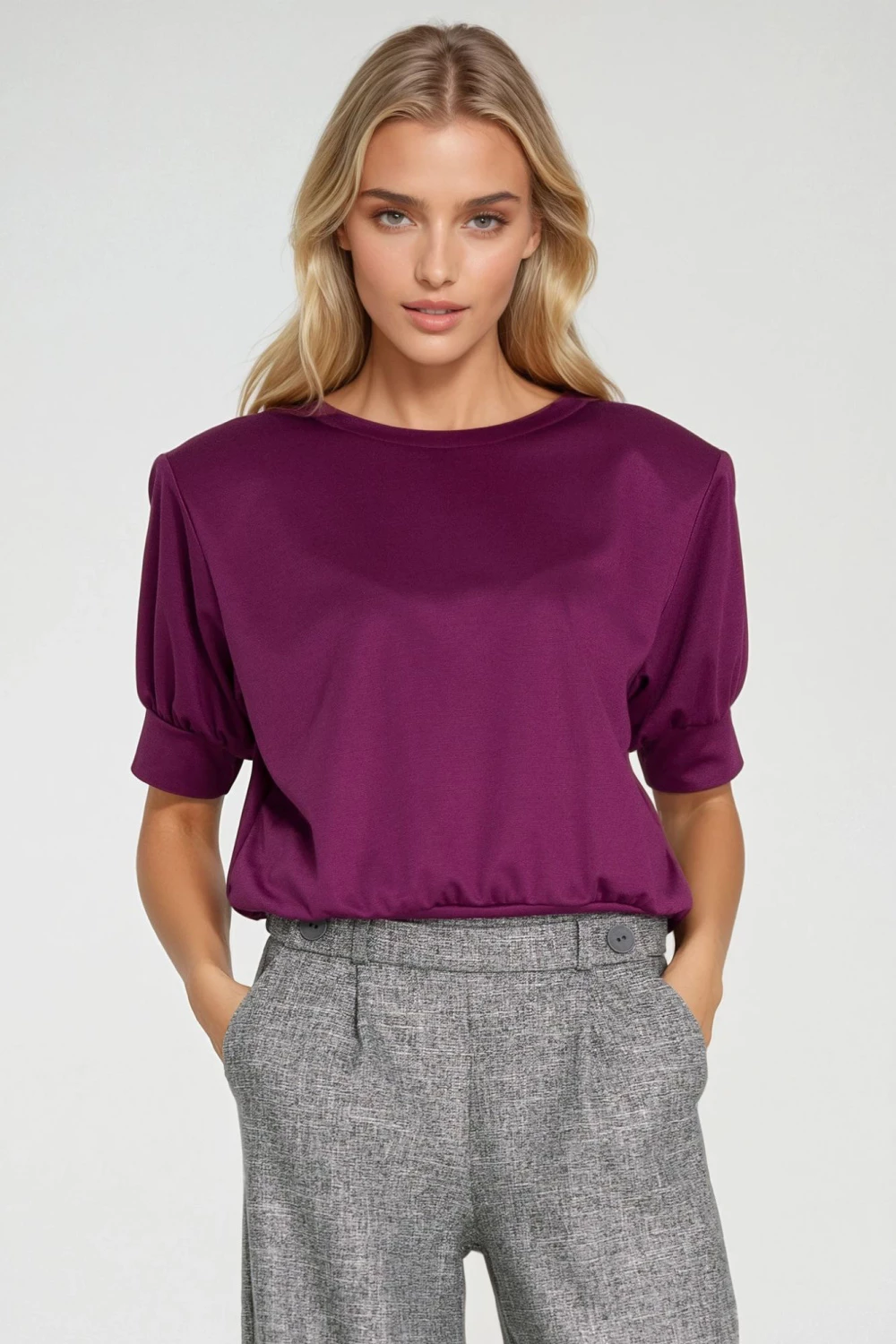 Oversized bluza za ženske Nife 217573, vijolična