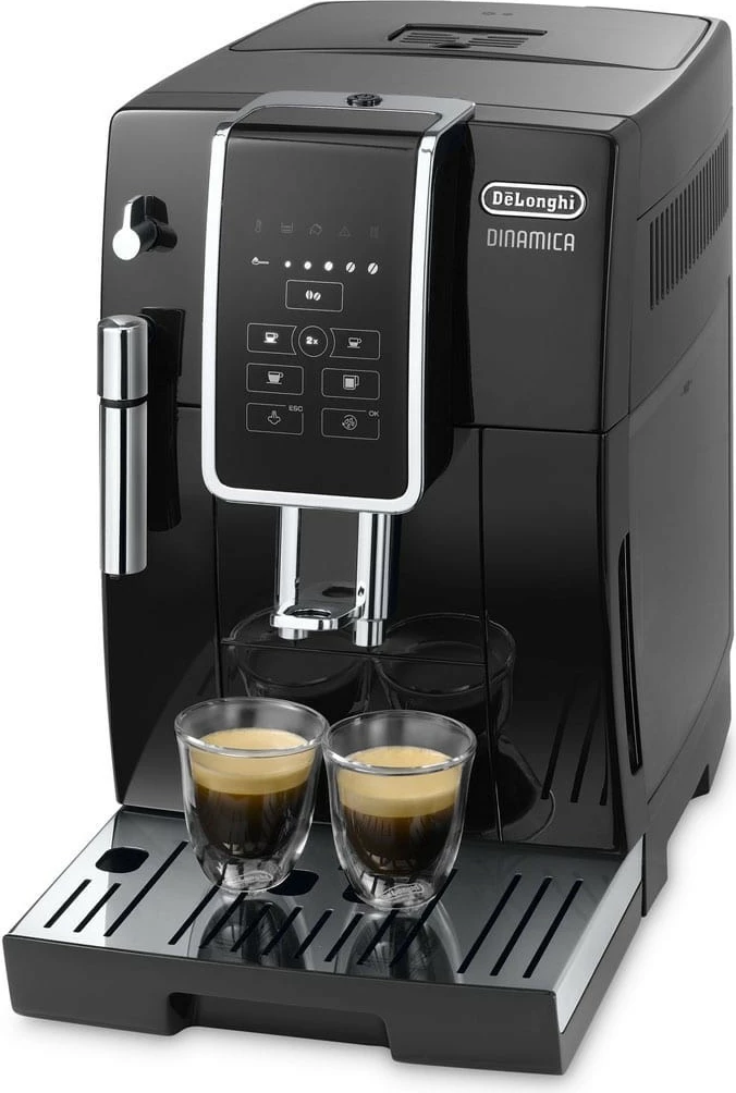 Popolnoma avtomatski espresso aparat De’Longhi Dinamica Ecam 350.15.B, 1450 W, črn