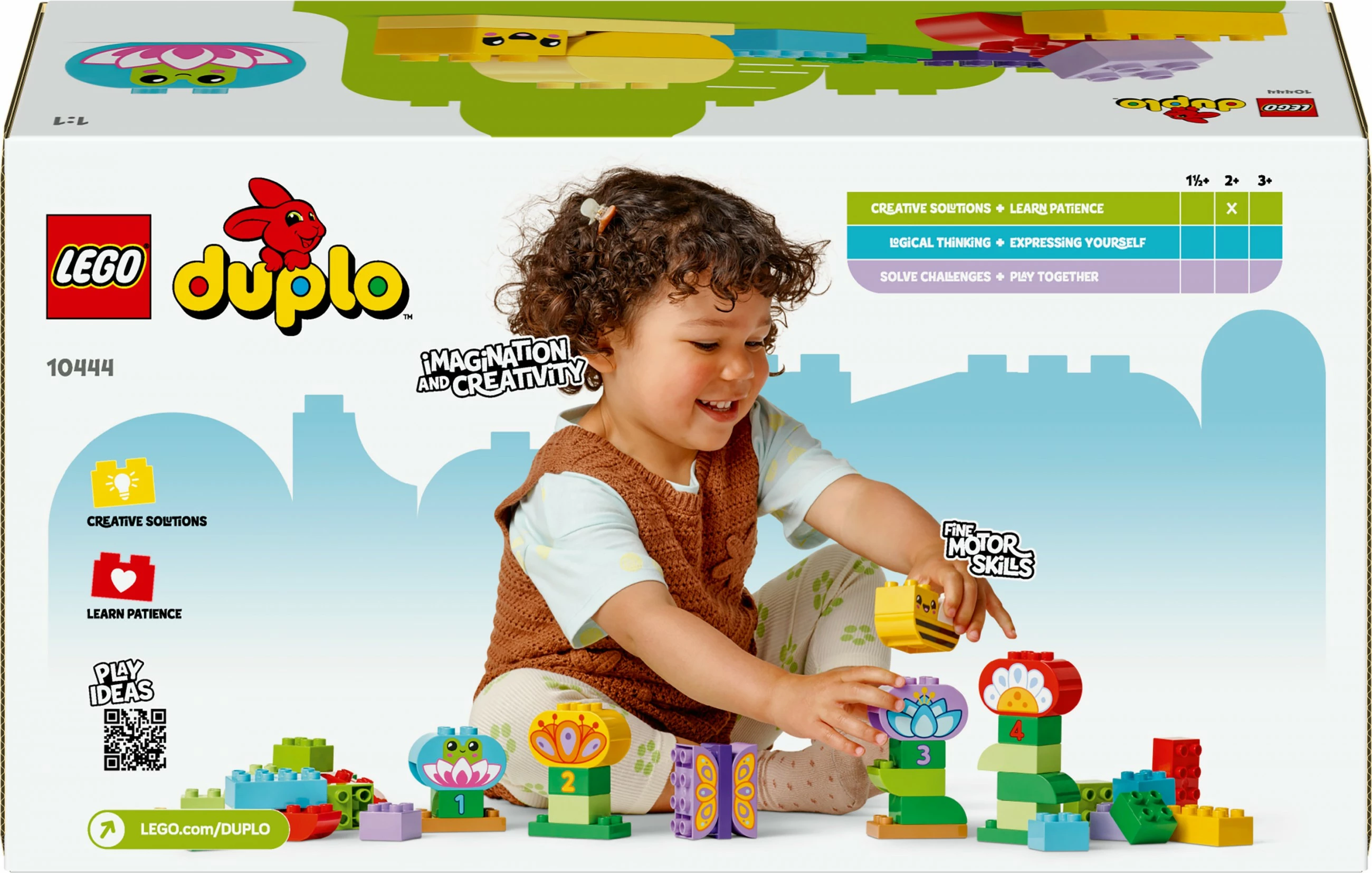 Kreativni vrt, LEGO DUPLO 10444, komplet 45 delov, večbarven