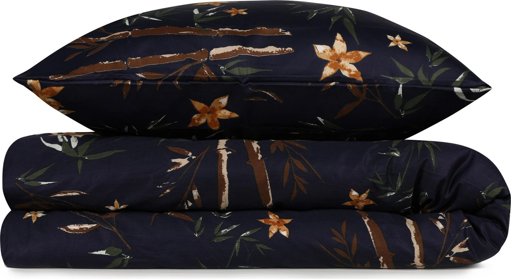 Set enojnih prevlek iz satena, bambus, cvet, L'essentiel