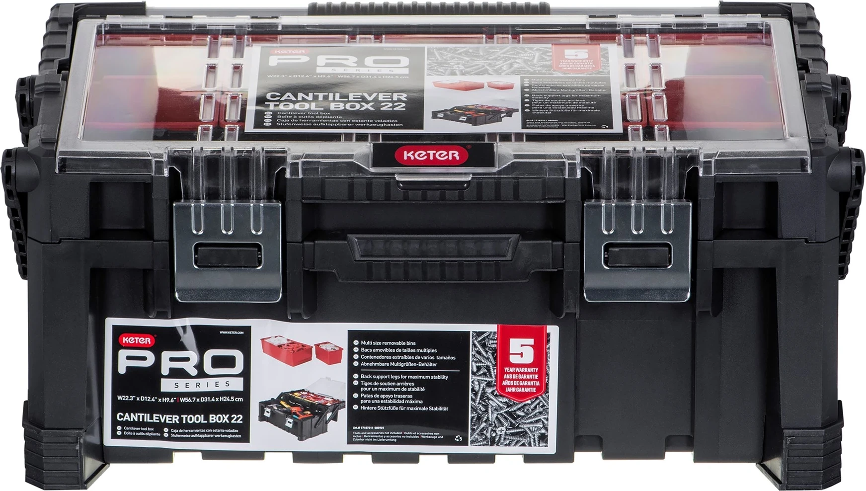 Organizator orodja 22", Keter, črn