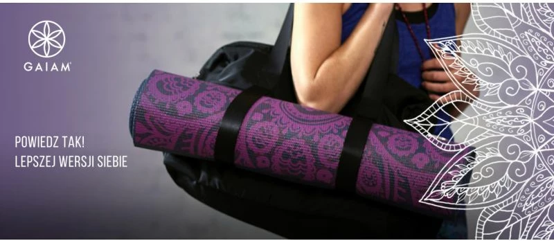 Prevleka za jogamat GAIAM, črna