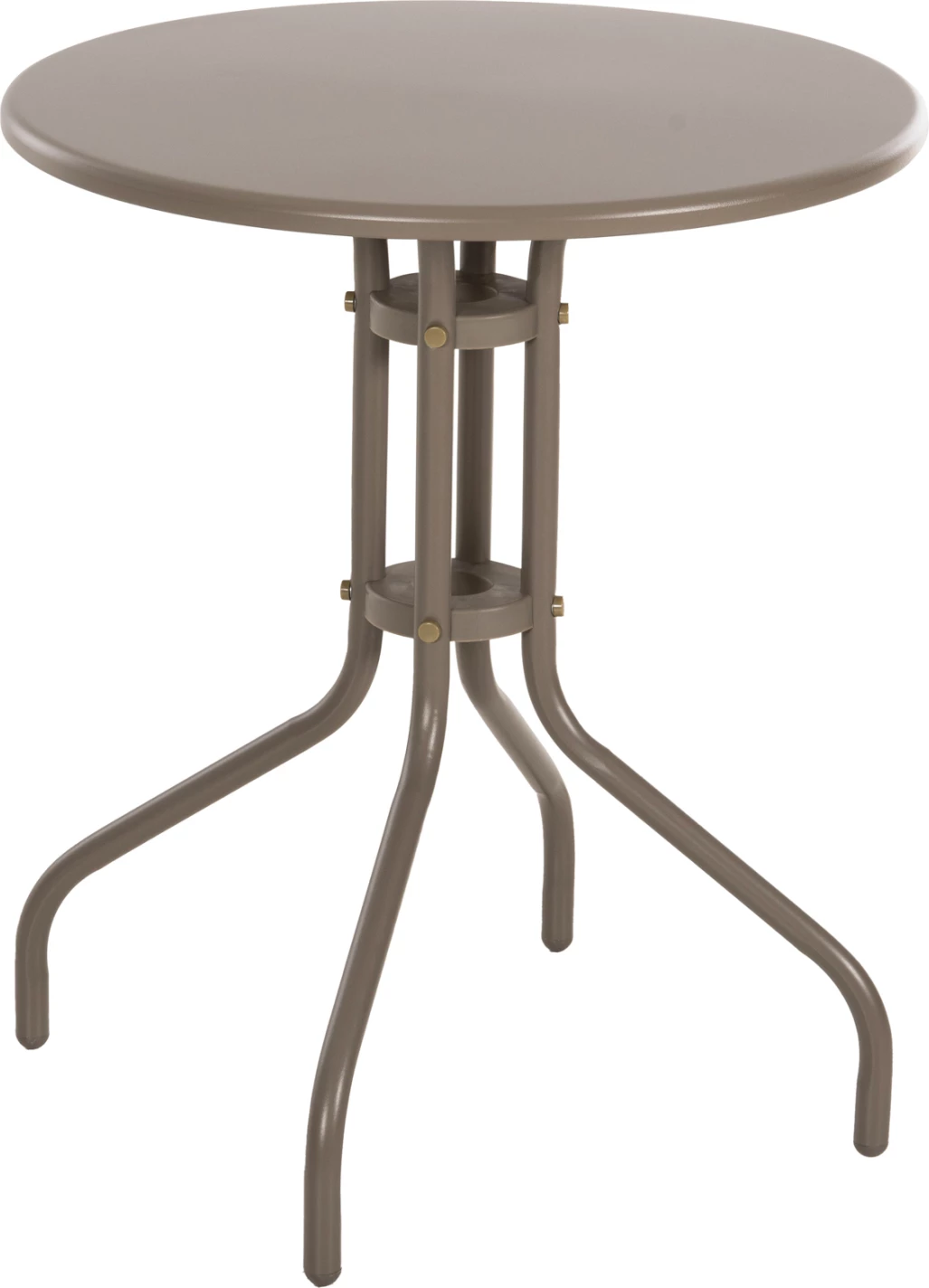 Zunanja okrogla miza LINO FH5973.04 kovinska v barvi šampanjca Φ60x70Hcm