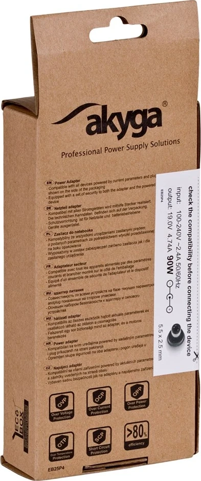 Napajalni adapter/inverter Akyga AK-ND-10, 90 W