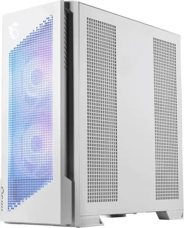 Računalniško ohišje Velox 300R Airflow PZ MPG, midi tower, ARGB, podpora E-ATX/ATX/mATX/mini-ITX, USB Type-C 20 Gb/s, kaljeno steklo, belo