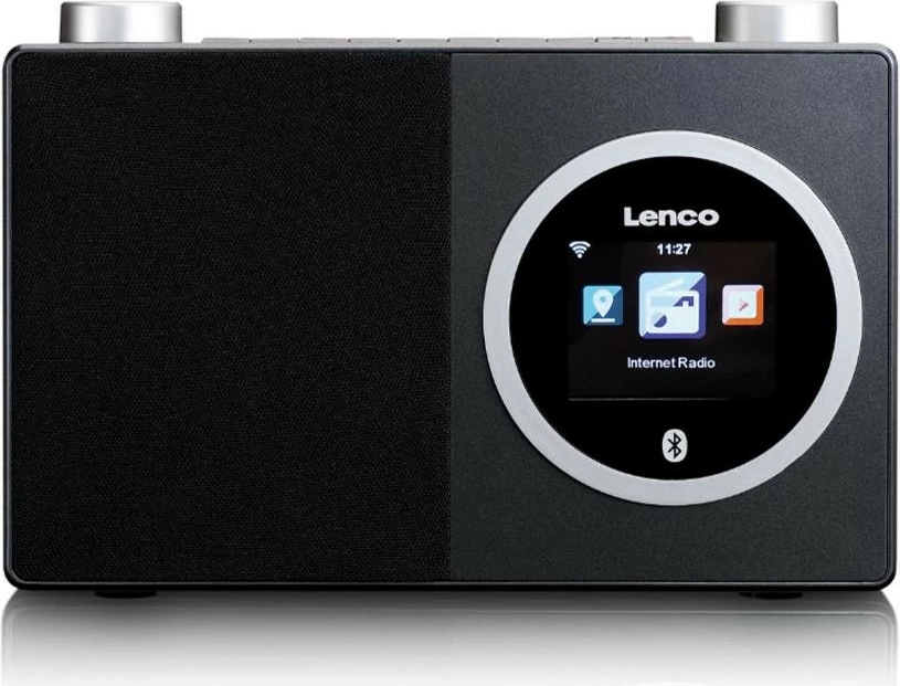 Internetni radio z barvnim zaslonom Lenco DIR-70BK, Bluetooth, črn