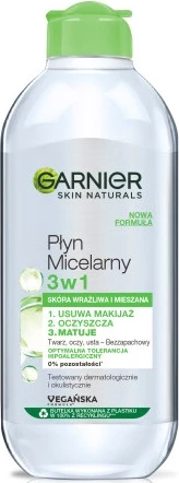 Micelarna voda 3-v-1, 400 ml, Garnier Skin Naturals, za ženske