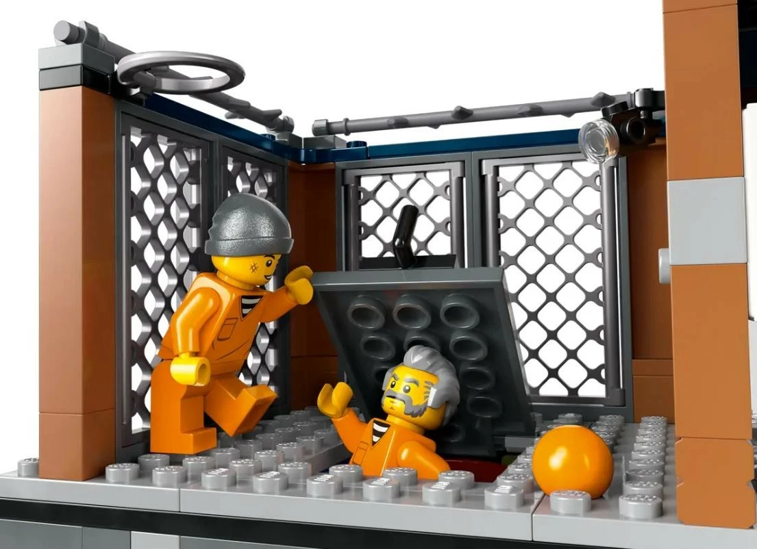 Gradbeni set LEGO City Prison Island 60419, 980 kosov, plastika