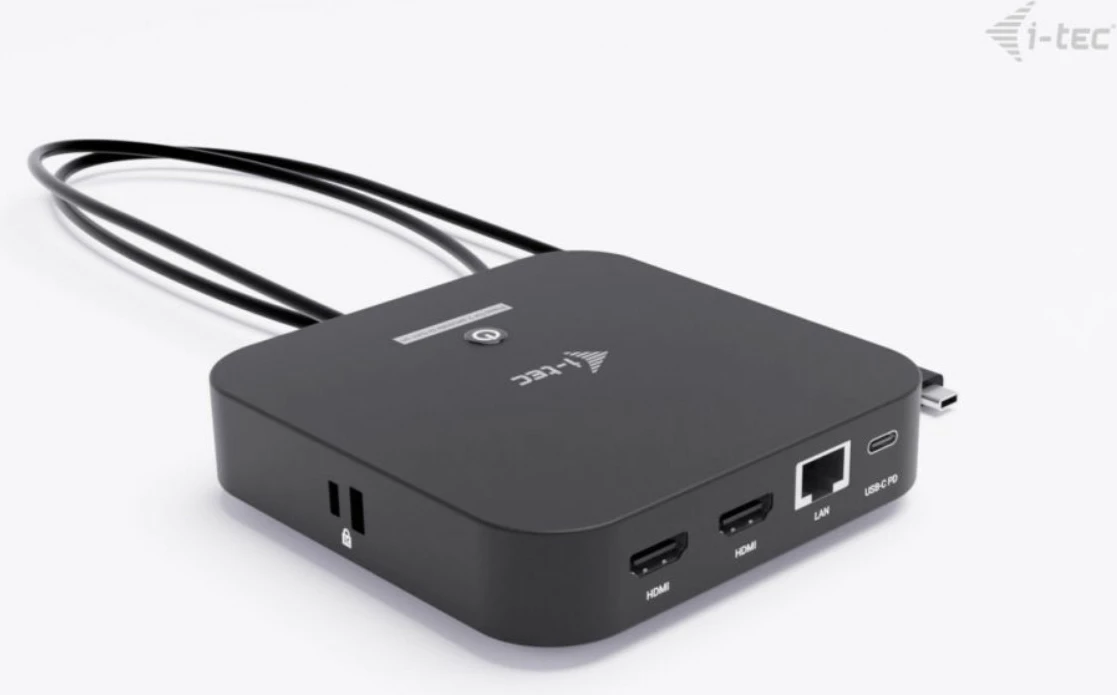 Dok USB-C i-tec C31DUALHDMIDPD100, 2x HDMI, USB-C Dock, 100W, črn