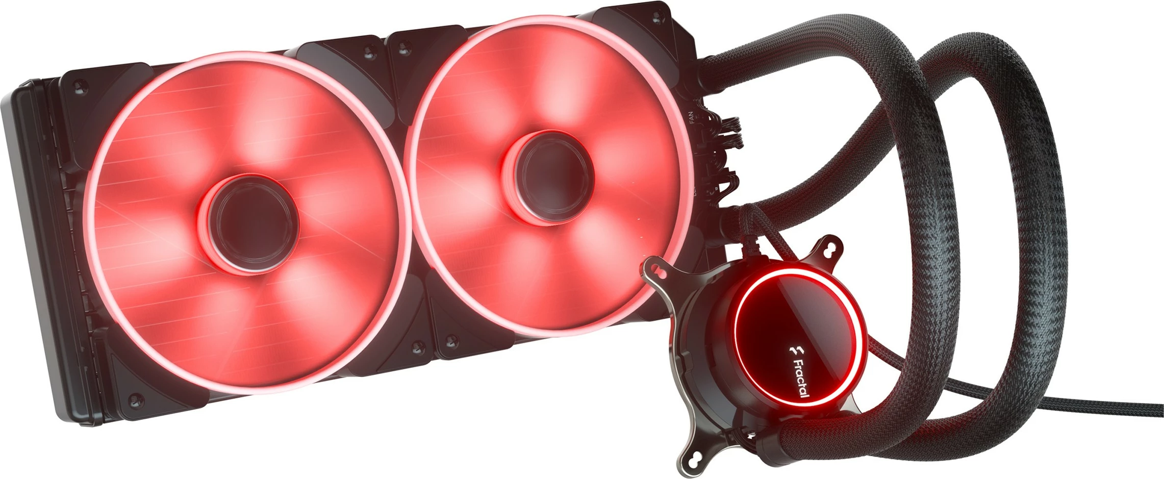 Vodeno hlajenje All-in-one, 280 mm, ARGB, 2 ventilatorja, črno/belo Fractal Design Celsius+ S28 Prisma