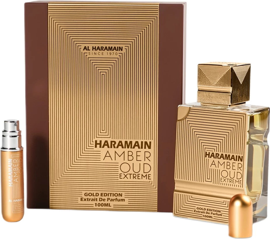 Parfum ekstrakt Al Haramain Amber Oud Gold Edition Extreme, 100 ml + atomizer 10 ml