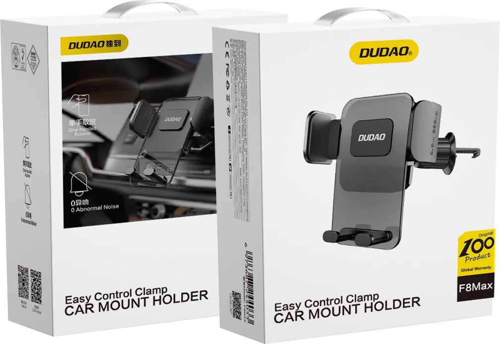 Gravitacijski nosilec za telefon Dudao F8Max, za avto, črn