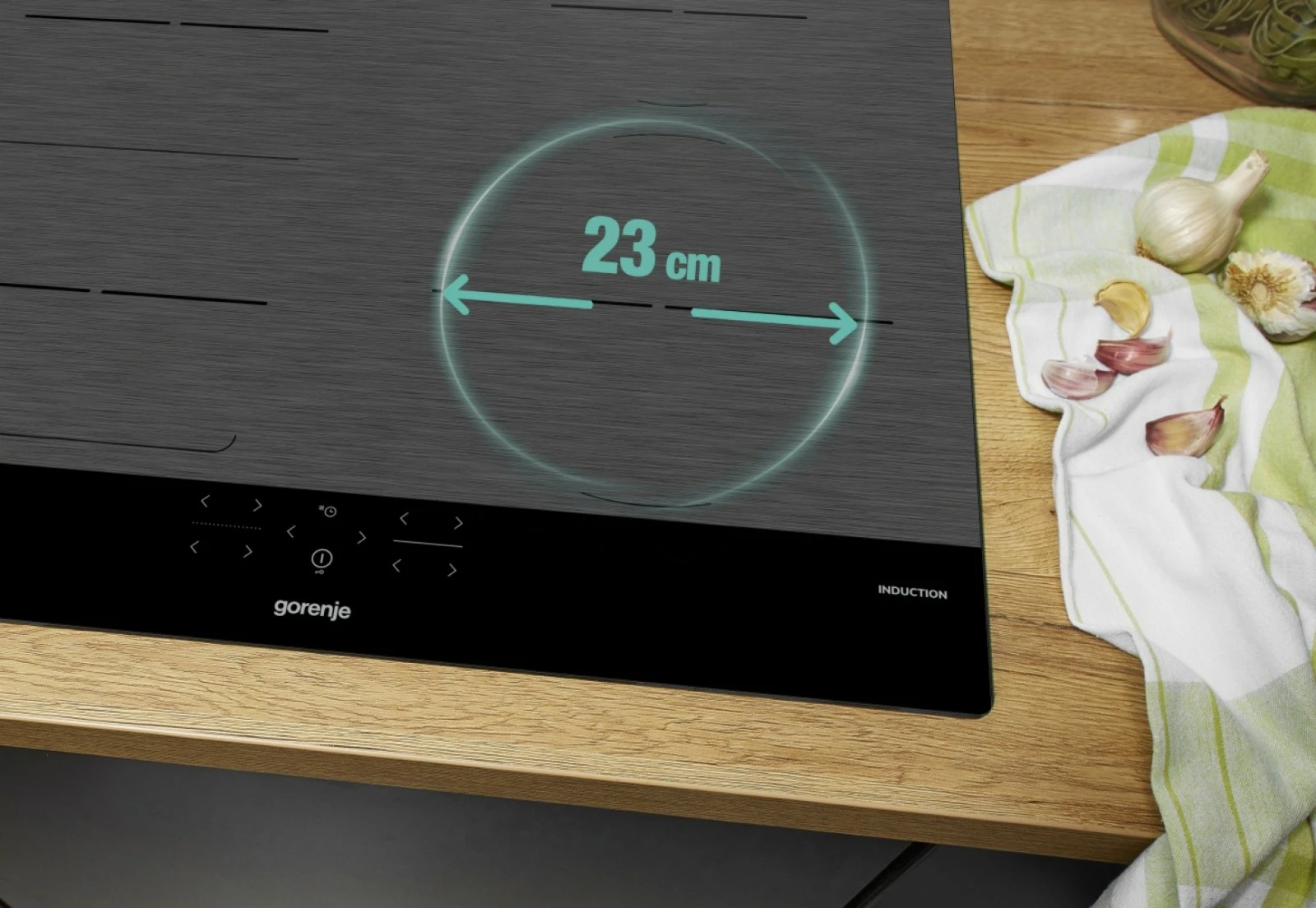 Indukcijska kuhalna plošča Gorenje GI6421SYB, 4 cona, črna