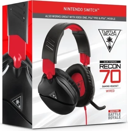Slušalke za igre, Turtle Beach Recon 70N, črno-rdeče