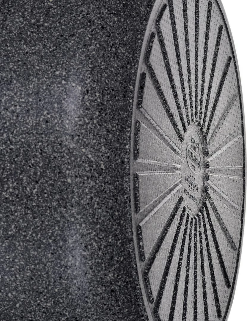 Globoka ponev za indukcijo Ballarini Salina Granitium, 28 cm, siva