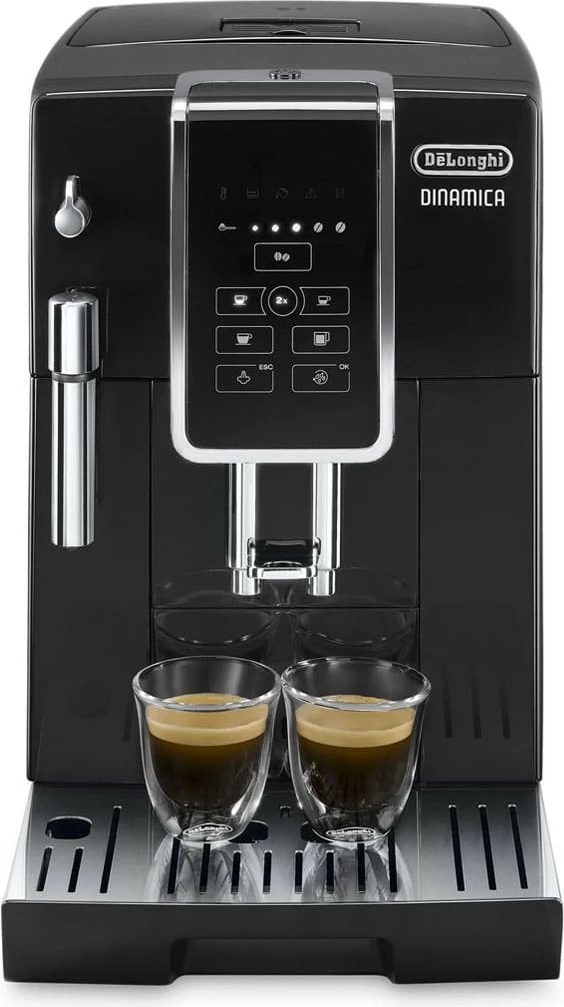 Popolnoma avtomatski espresso aparat De’Longhi Dinamica Ecam 350.15.B, 1450 W, črn