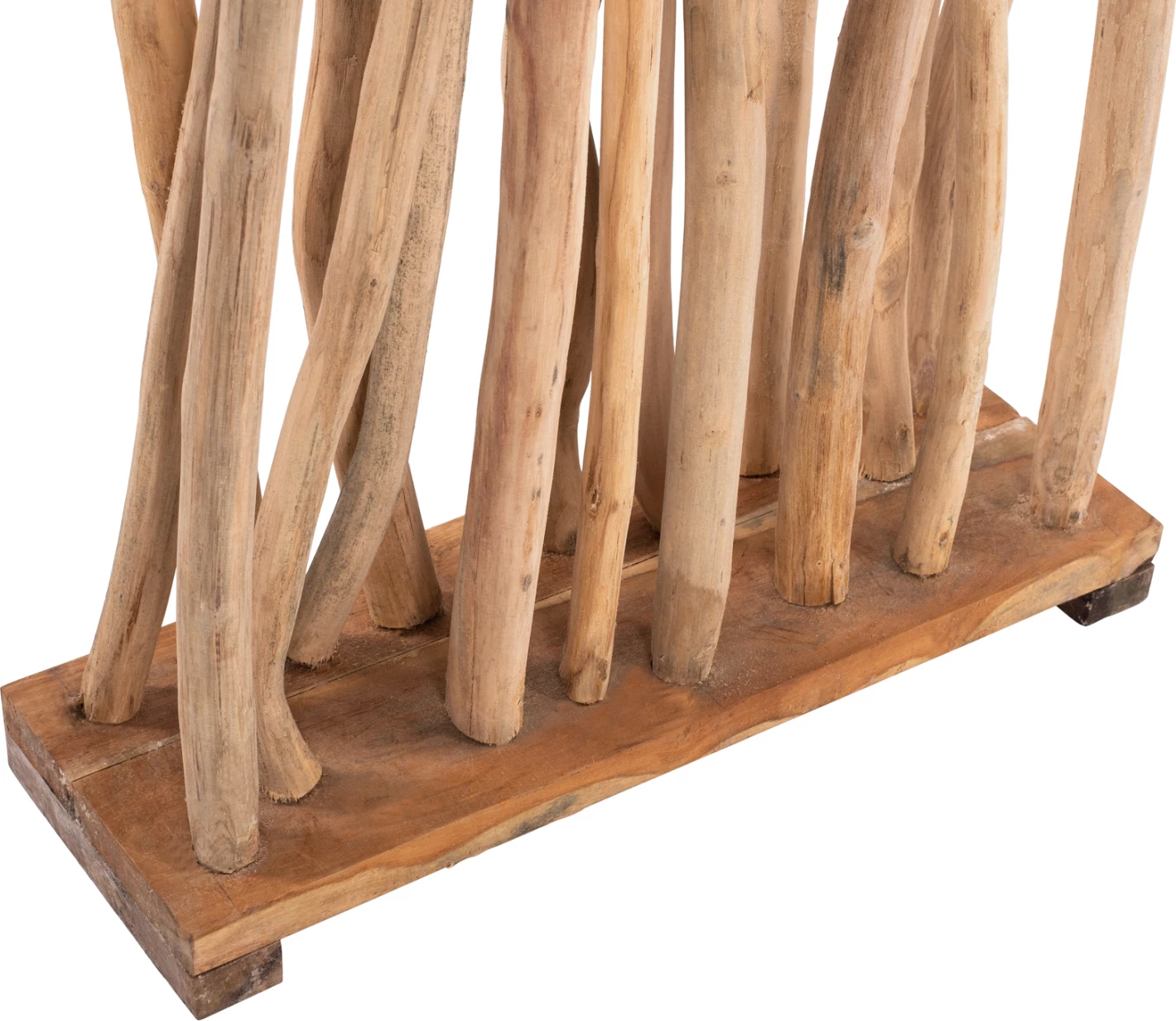 Pregrada za sobo iz naravne veje teaka 60x20x181 cm