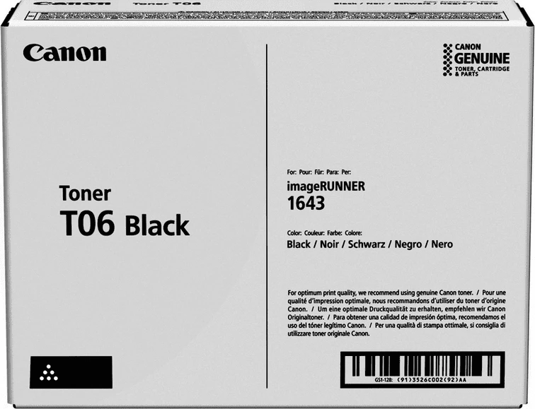 Toner kartuša Canon T06 3526C002, 20.500 strani, črna