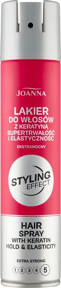 Lak za lase Styling Effect Keratin Extra Strong, Joanna, 250 ml