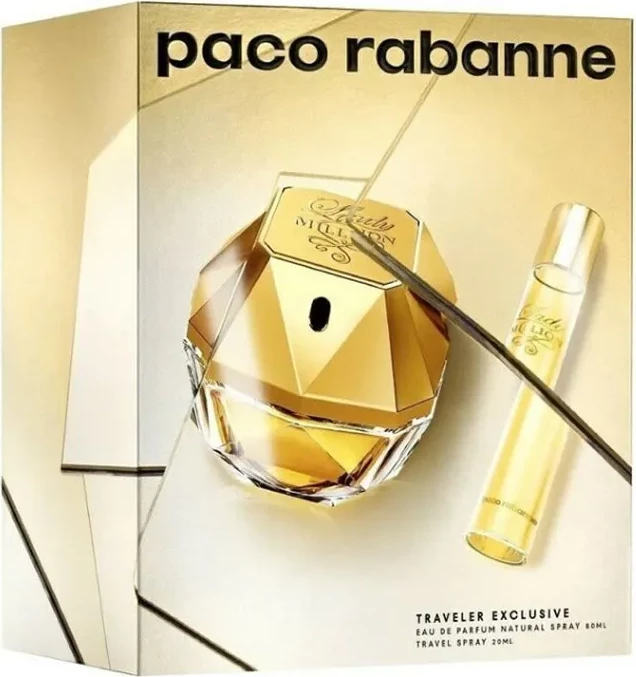 Eau de Parfum za ženske Paco Rabanne Lady Million set 2 kosa 80 ml