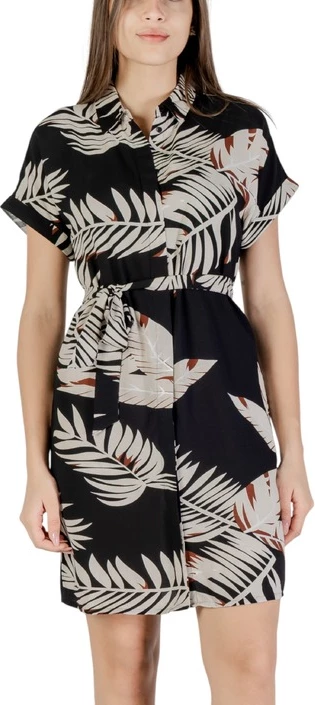 Obleka Vero Moda za ženske, bež