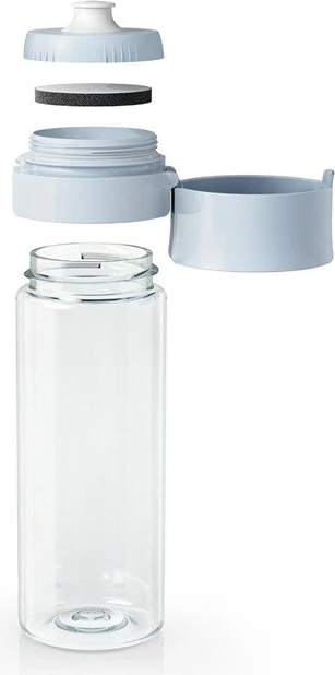 Steklenica za vodo z filtrom BRITA Vital 0,6 L, pastelno modra, 2 kosa