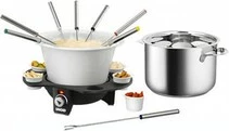Set za fondue, 8 oseb, 1,5 L, črno-srebrn UNOLD 48645 Set za fondue, 8 oseb, 1,5 L, črno-srebrn UNOLD 48645
