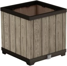 Vaza za vrt, tehnopolimer, 455x455x455 mm, barva hrasta KETER 262635
