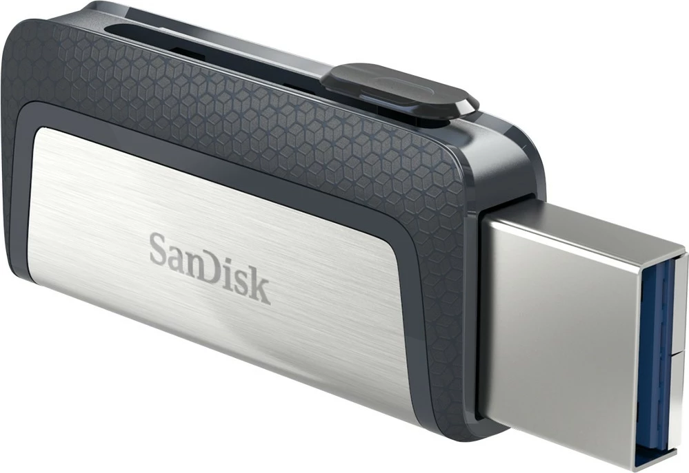 USB ključ z dvojnim vmesnikom, SanDisk Ultra Dual Drive, 64 GB, USB Type-A / USB Type-C, 3.2 Gen 1, črno, srebrno USB ključ z dvojnim vmesnikom, SanDisk Ultra Dual Drive, 64 GB, USB Type-A / USB Type-C, 3.2 Gen 1, črno, srebrno