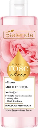 Tonik z več esencami z vrtnico, Bielenda Royal Rose Elixir Multi-Essence, 200 ml