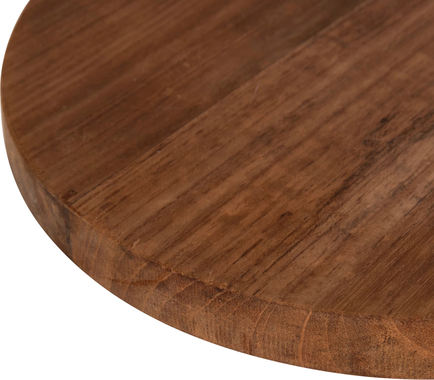 Okrogla deska za rezanje za kuhinjo FH4291 iz tikovine v naravni barvi s luknjo za obešanje Φ23x2Hcm