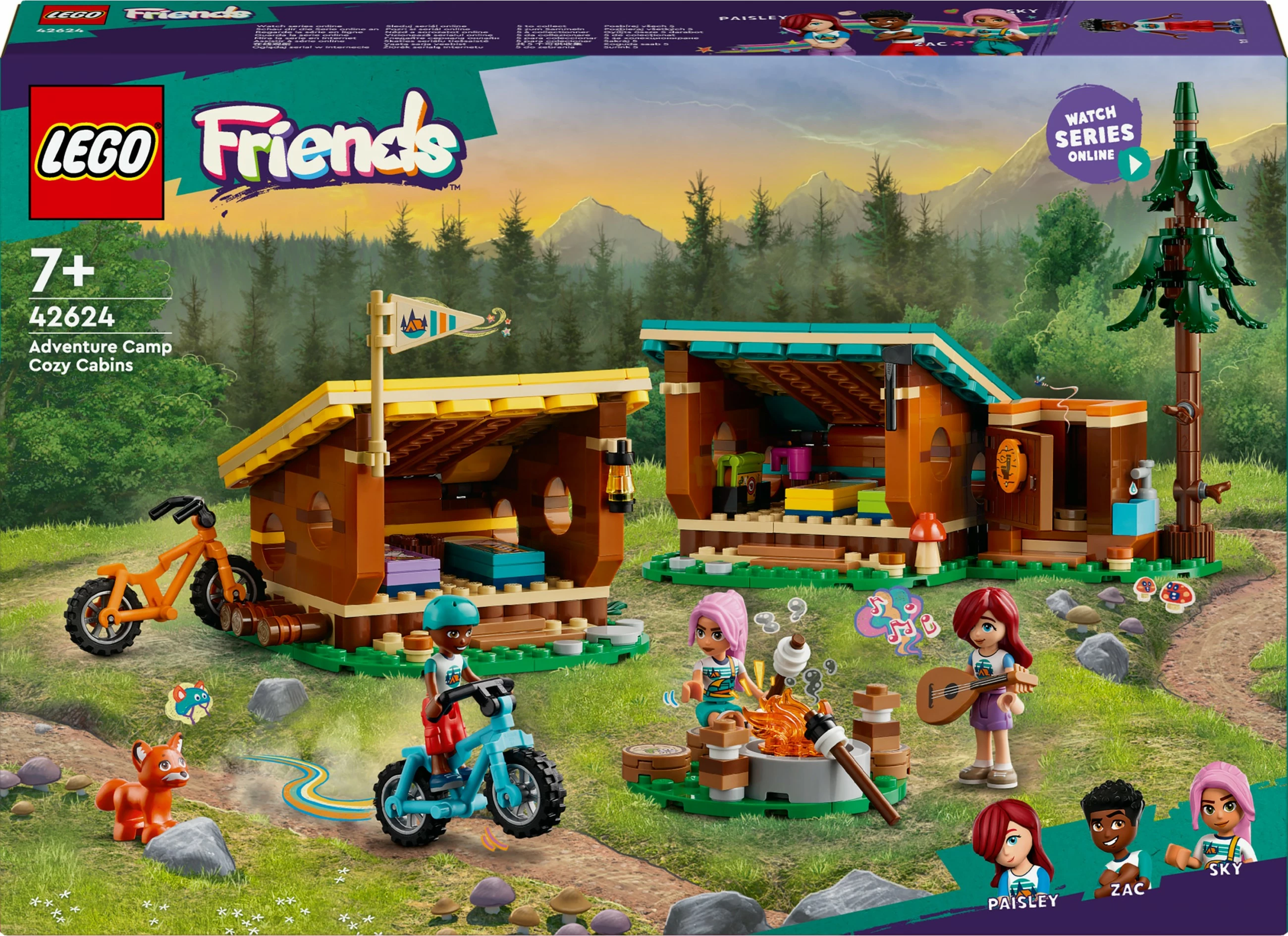 Kamp avantura, majhni šotori, figurice in kolesa — LEGO Friends 42624