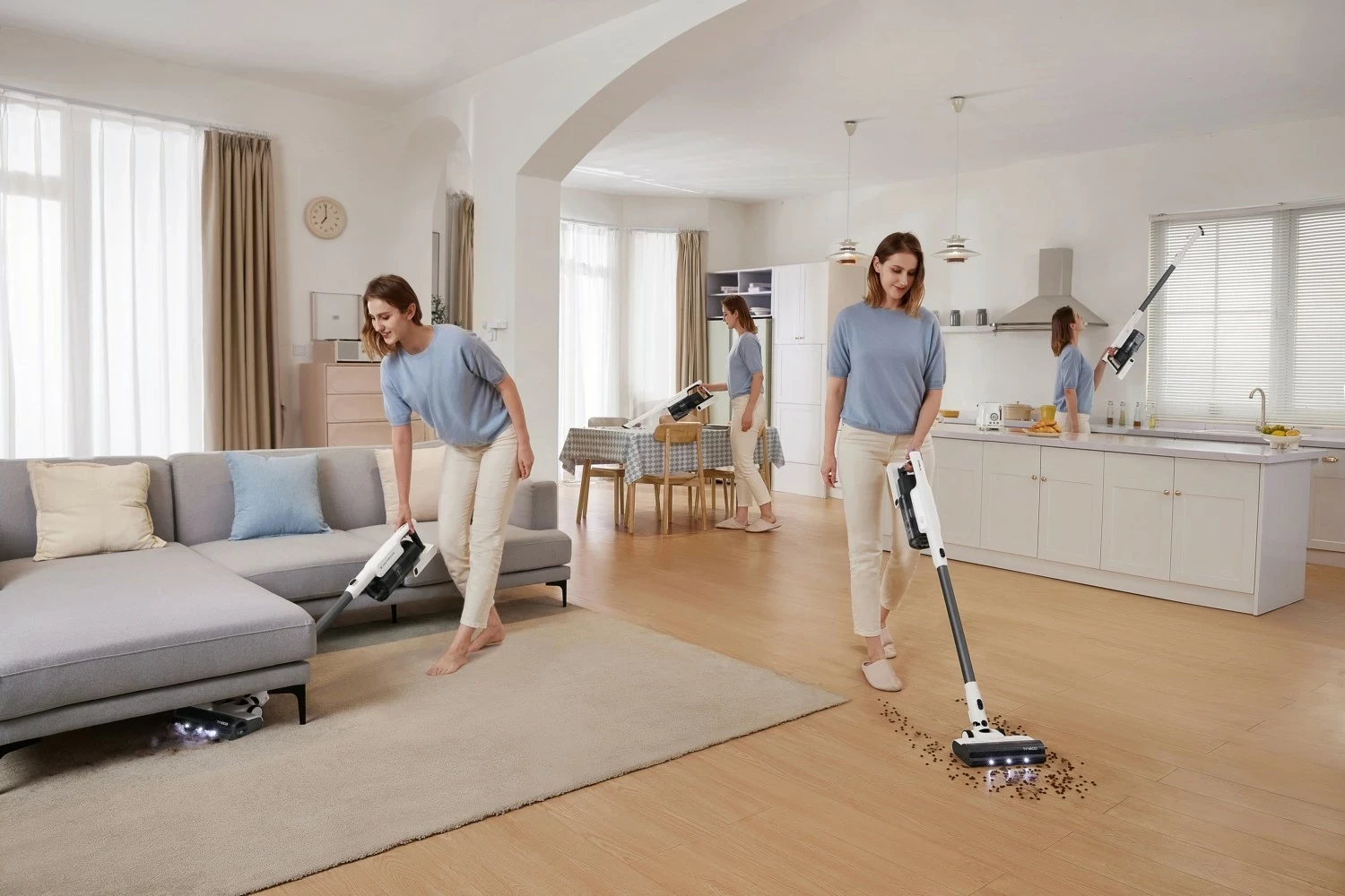 Brezžični sesalnik Tineco A30S PLUS, bel-siv