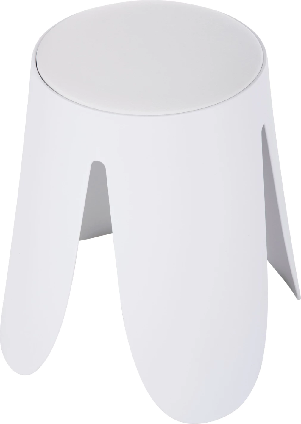 Stolček DENTY FH9619.01 iz polipropilena v beli barvi - PU sedež v beli barvi Φ30x45Hcm