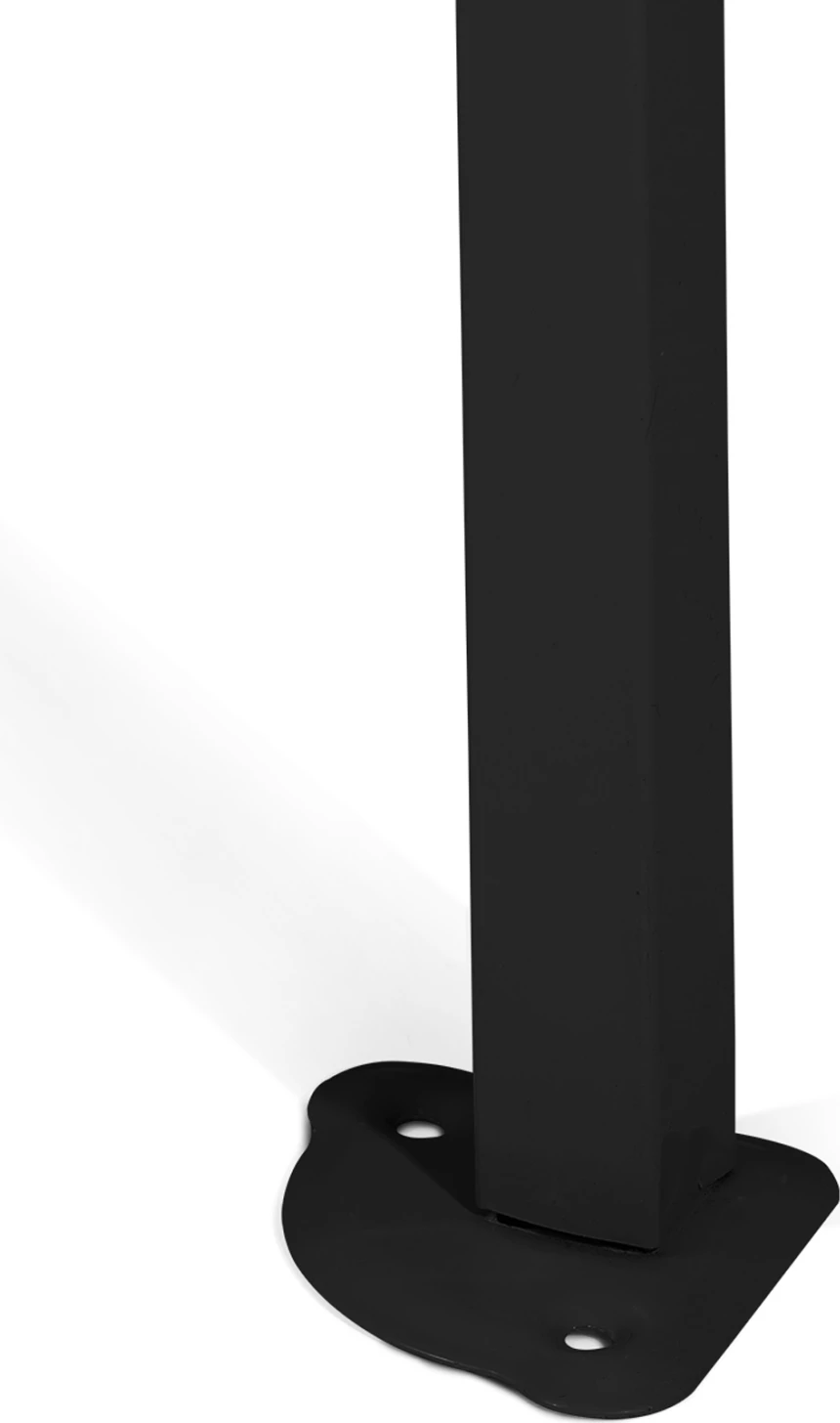 Zložljiv kovinski paviljon MATTHEW FH6312 s črnim okvirjem in belo senčnico 3x6x3,10Hm