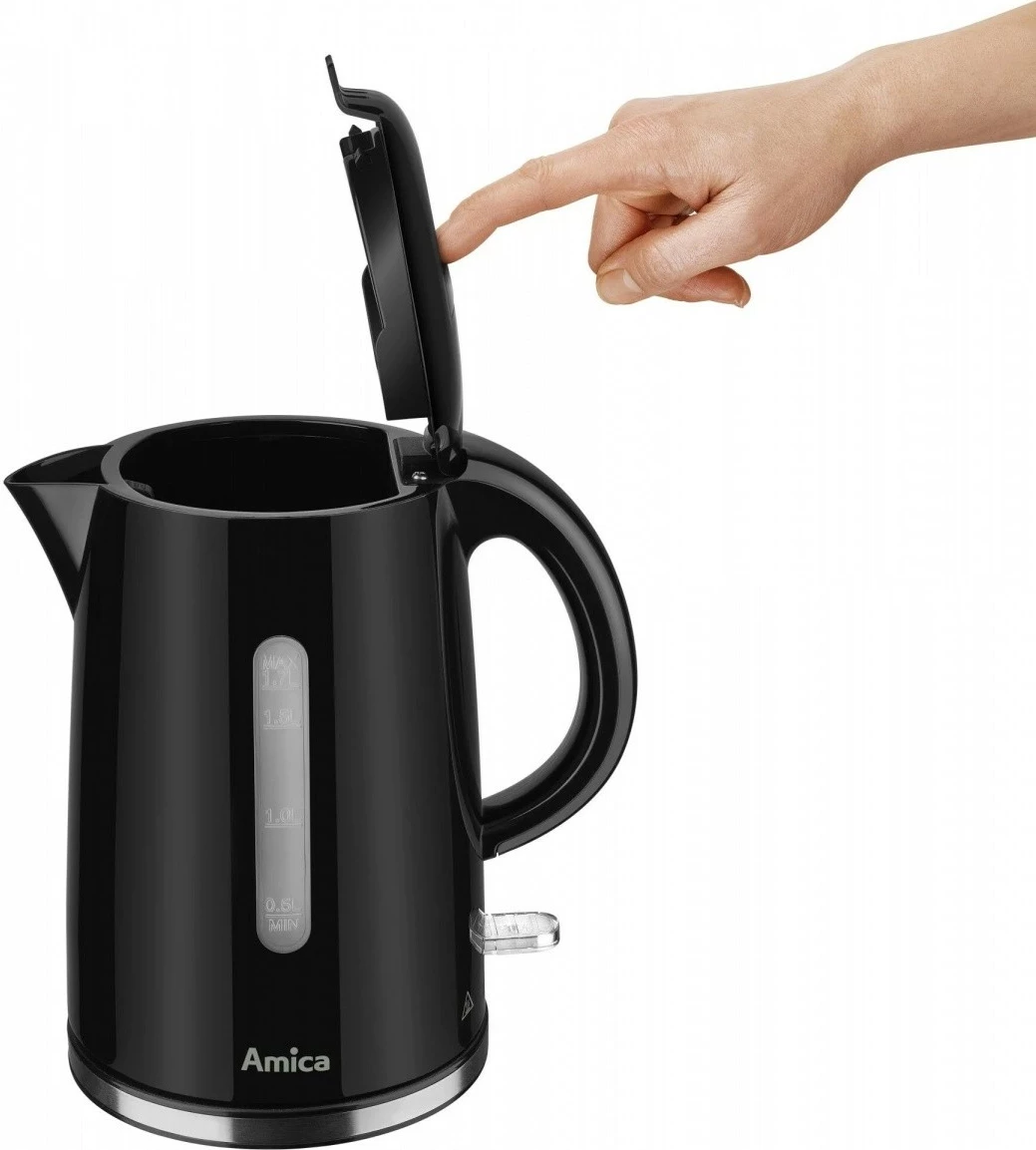 Električni čajnik 1,7 L Amica KF 1002, črn