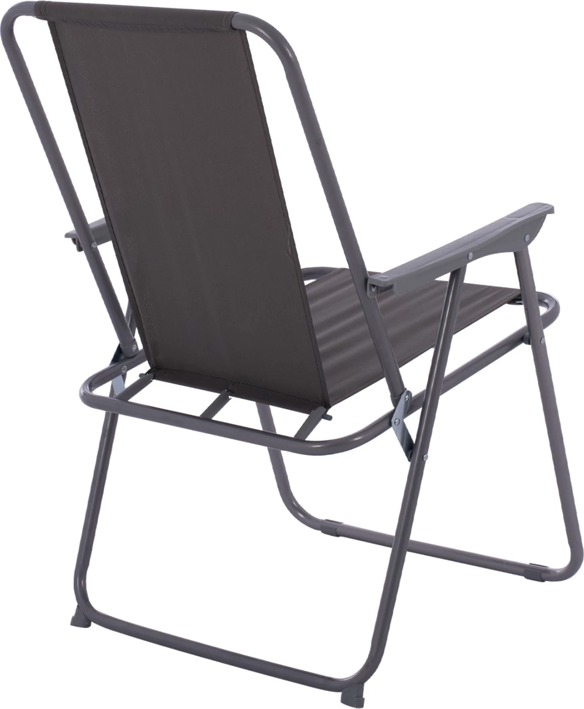 Plažni stol FH5148.01, siva tkanina, kovinski okvir, visok naslon