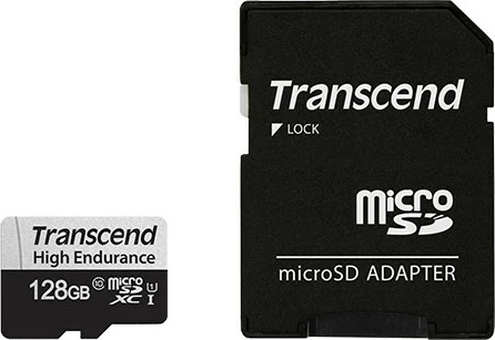 MicroSDXC kartica Transcend 350V 128GB, Class 10, UHS-I, črno/srebrna MicroSDXC kartica Transcend 350V 128GB, Class 10, UHS-I, črno/srebrna
