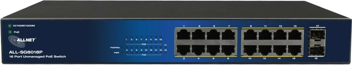 Preklopnik ALLNET ALL-SG8018P 16+2P POE Preklopnik ALLNET ALL-SG8018P 16+2P POE