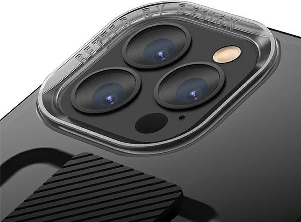 Ovitek s fleksibilnim trakom FlexGrip za iPhone 13/13 Pro UNIQ Heldro, siv
